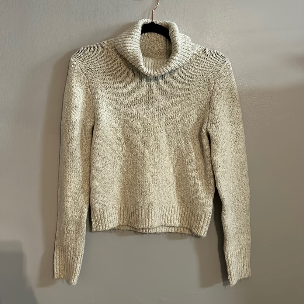 Brandy Melville Cream Turtleneck Sweater
